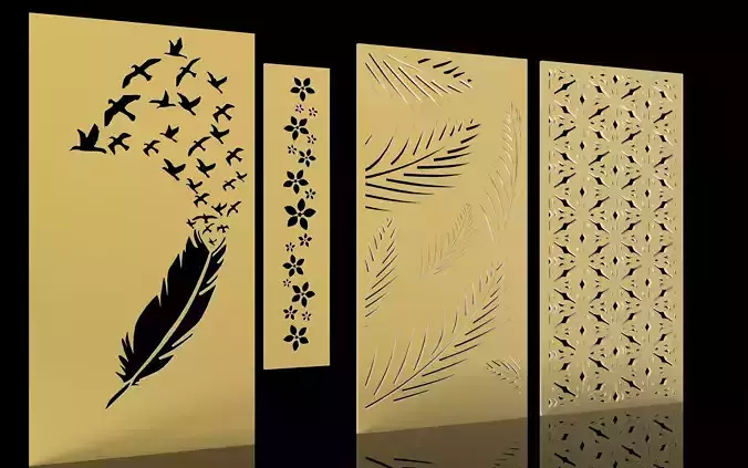 3d model and vector file of cnc cutting 