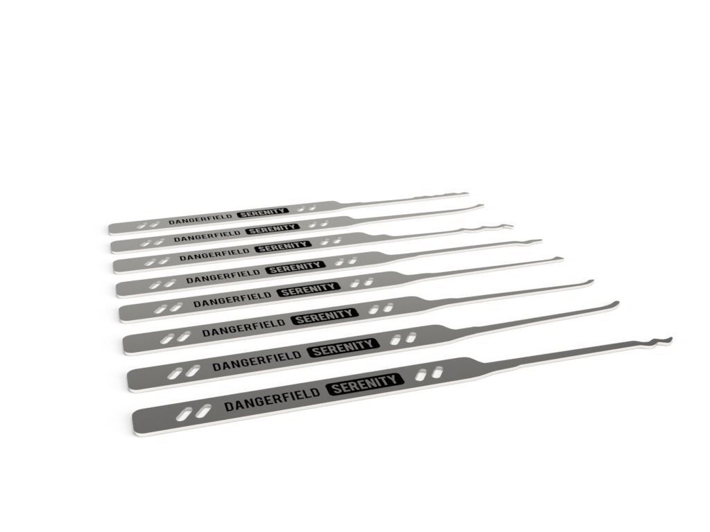 Lockpick replication set 3D print model_2