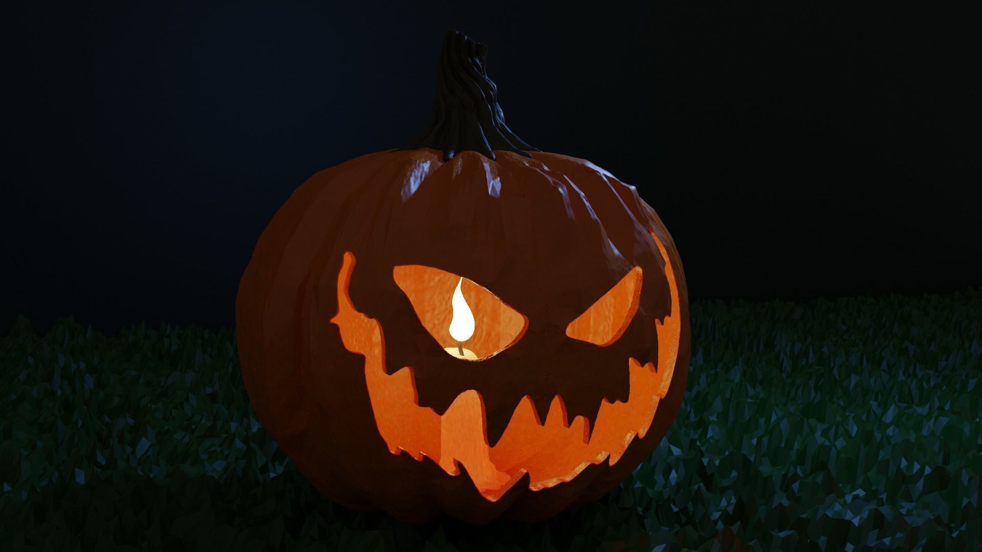 Spoopy Pumpklin 3D model_1