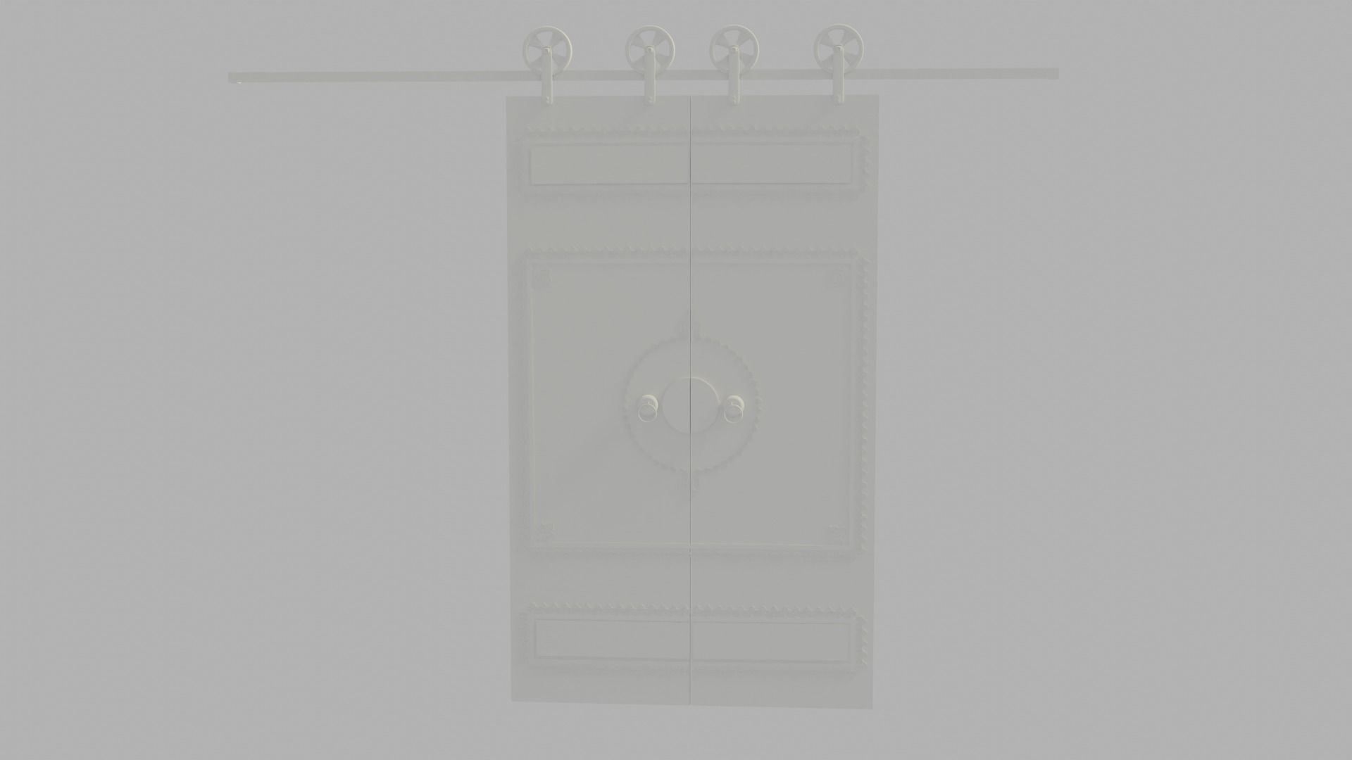 3d retro living room 3D model_9