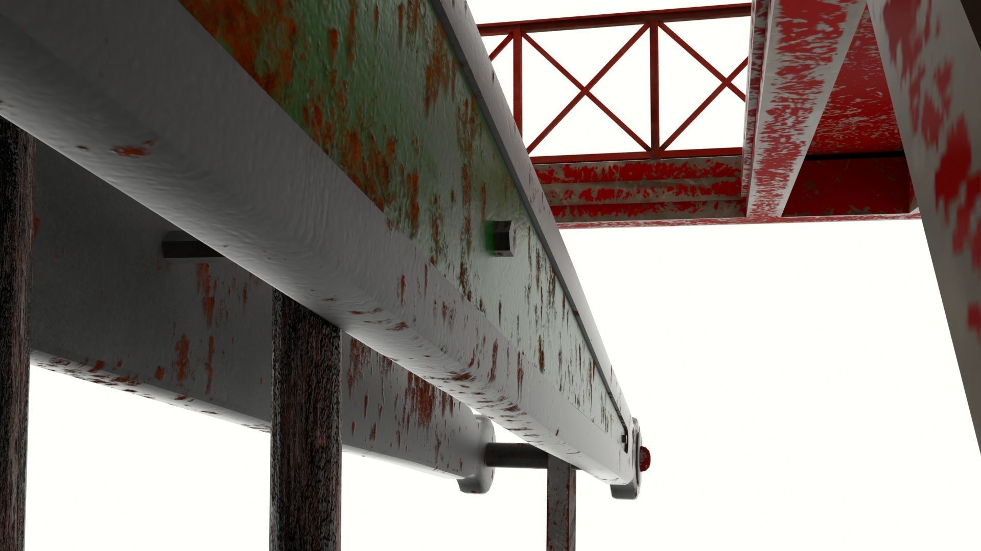 Cornish Tin Mine Low-poly 3D model_6