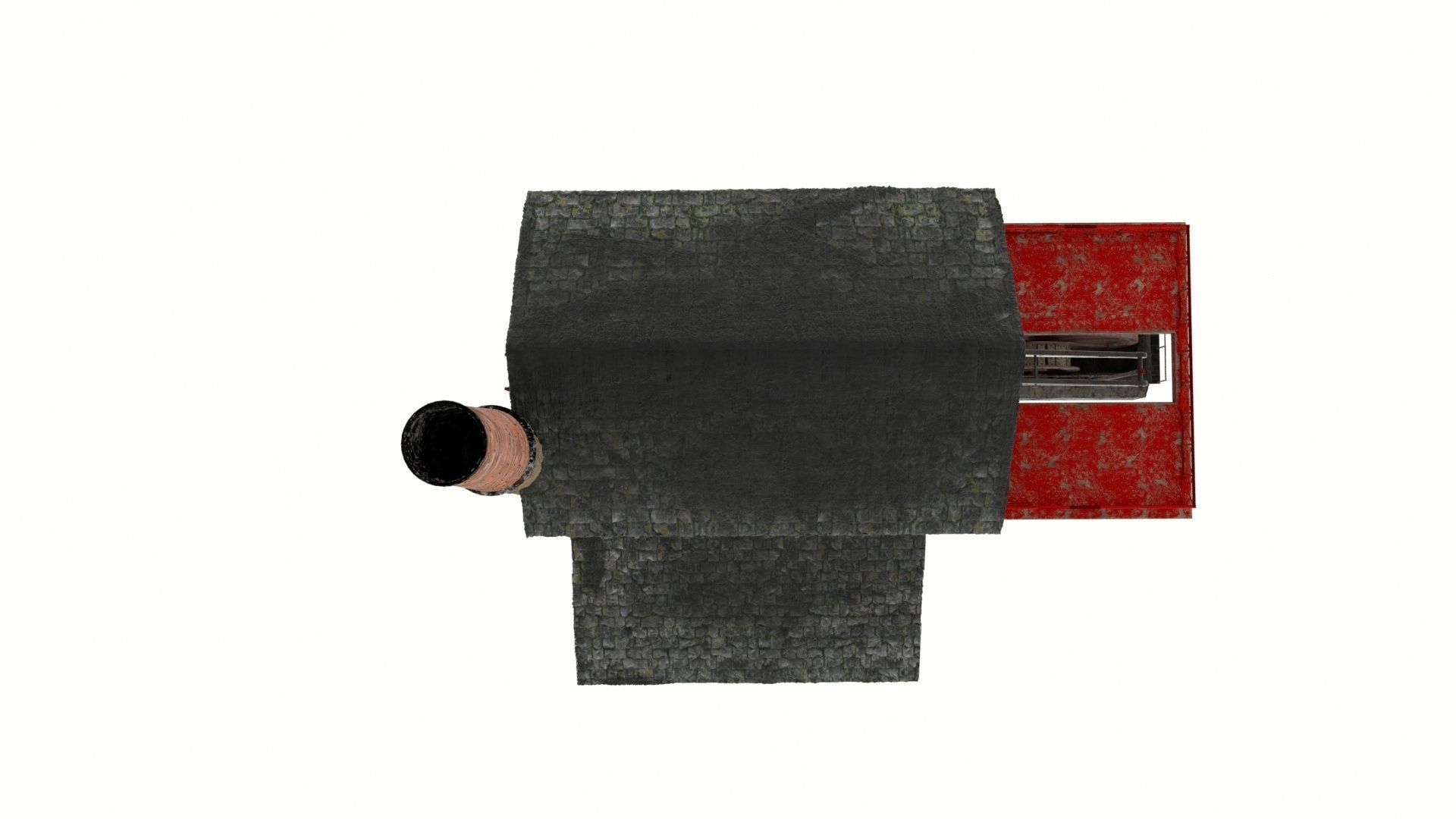 Cornish Tin Mine Low-poly 3D model_10