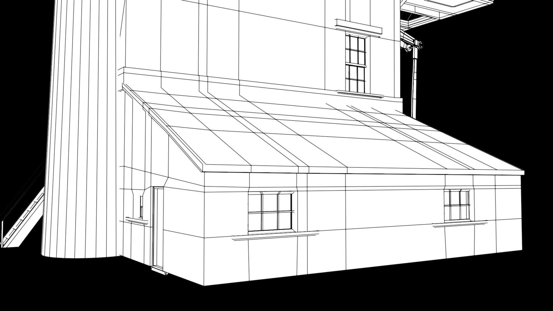 Cornish Tin Mine Low-poly 3D model_22