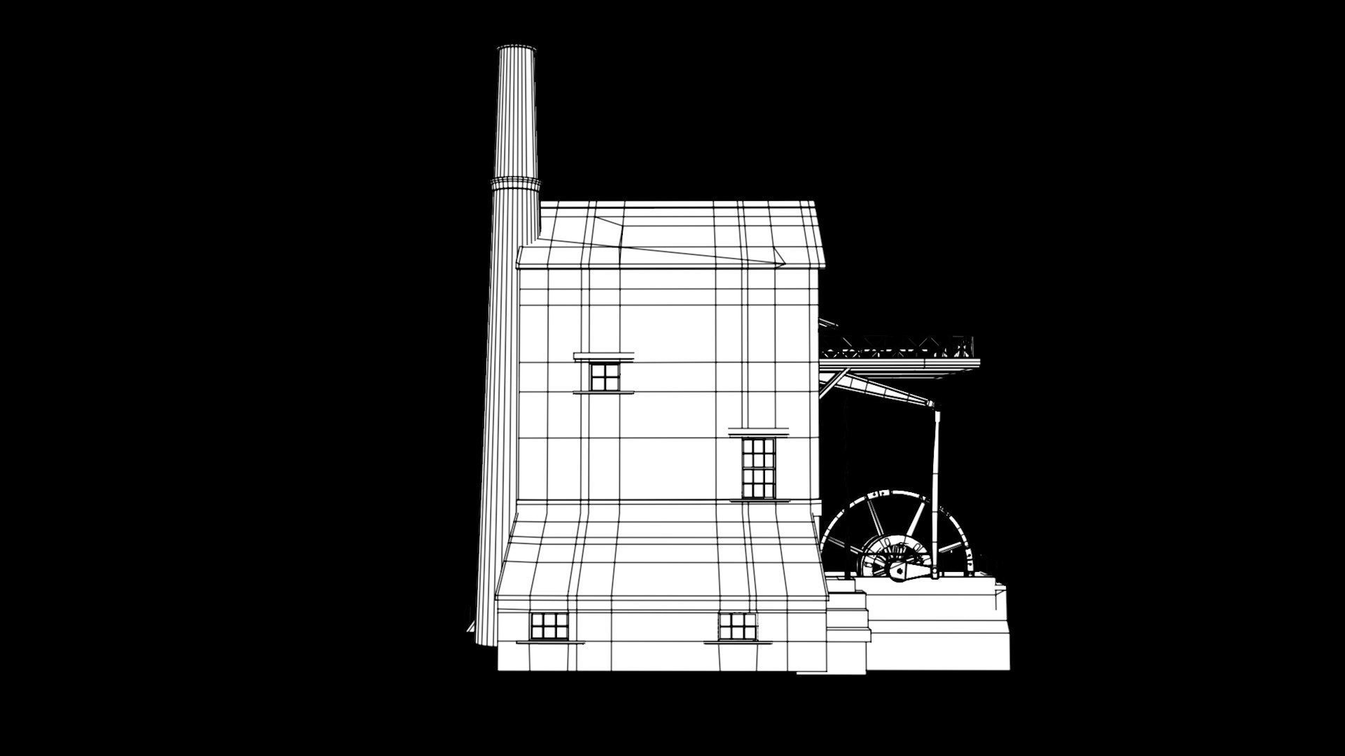 Cornish Tin Mine Low-poly 3D model_15