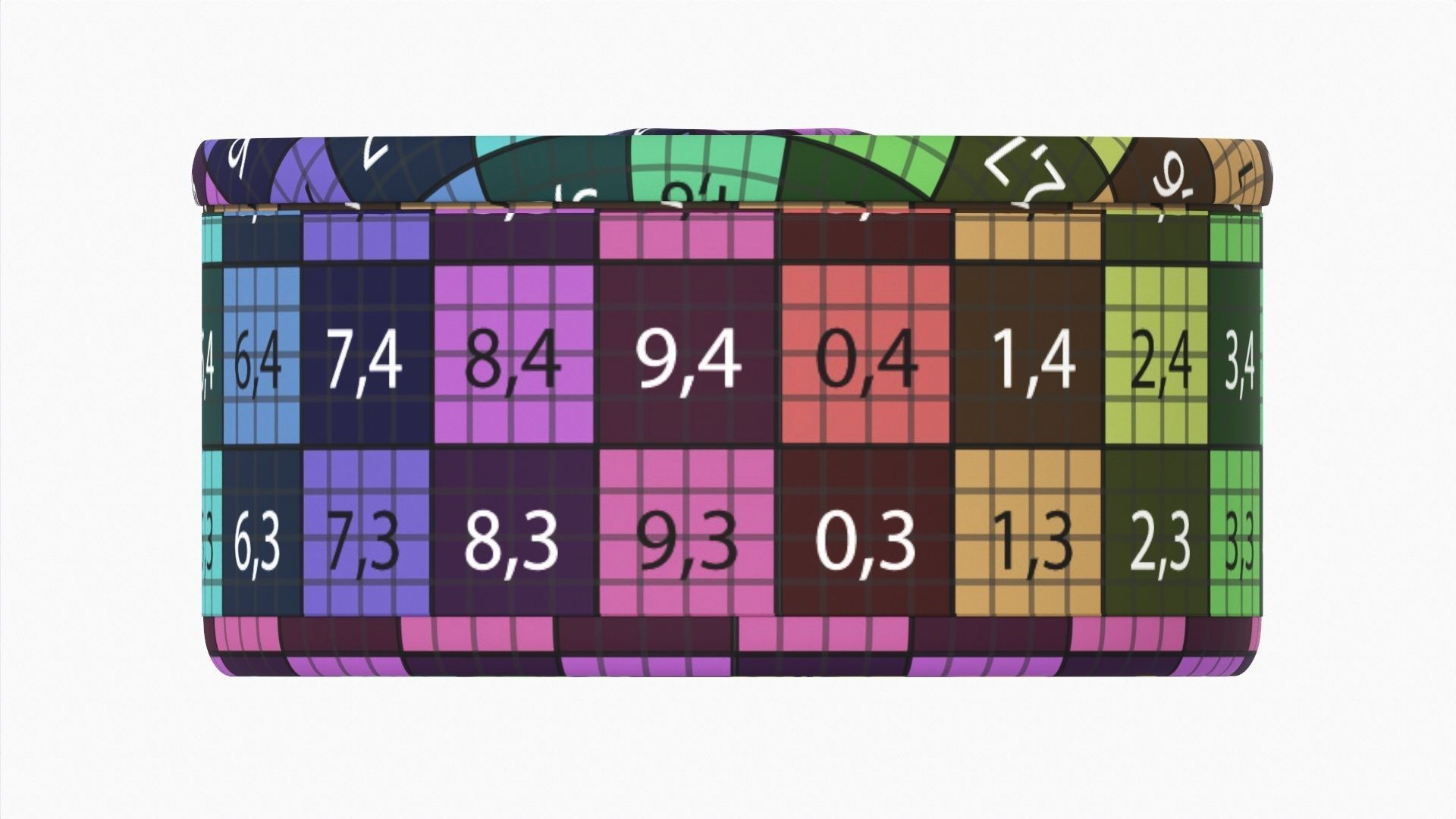 Canned food round metal tin aluminum can 013 3D model_13