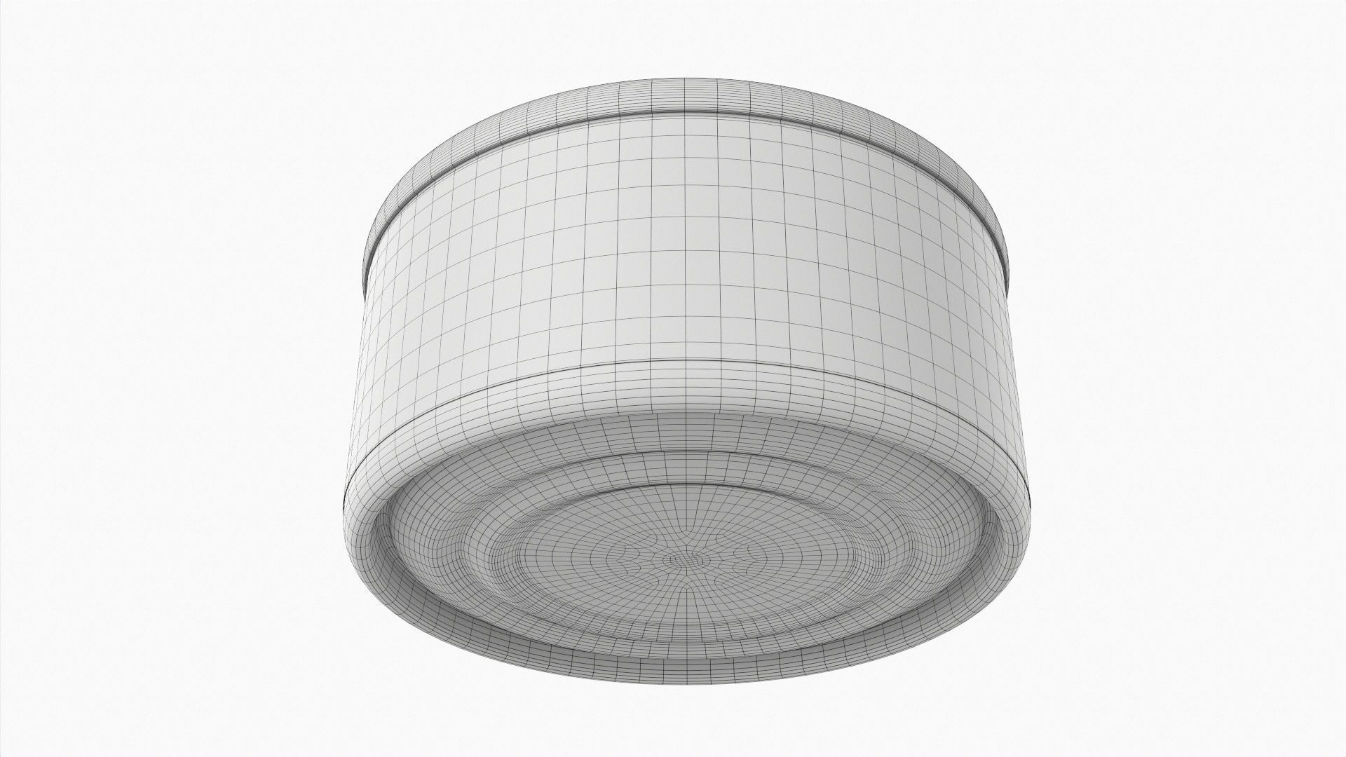 Canned food round metal tin aluminum can 013 3D model_7