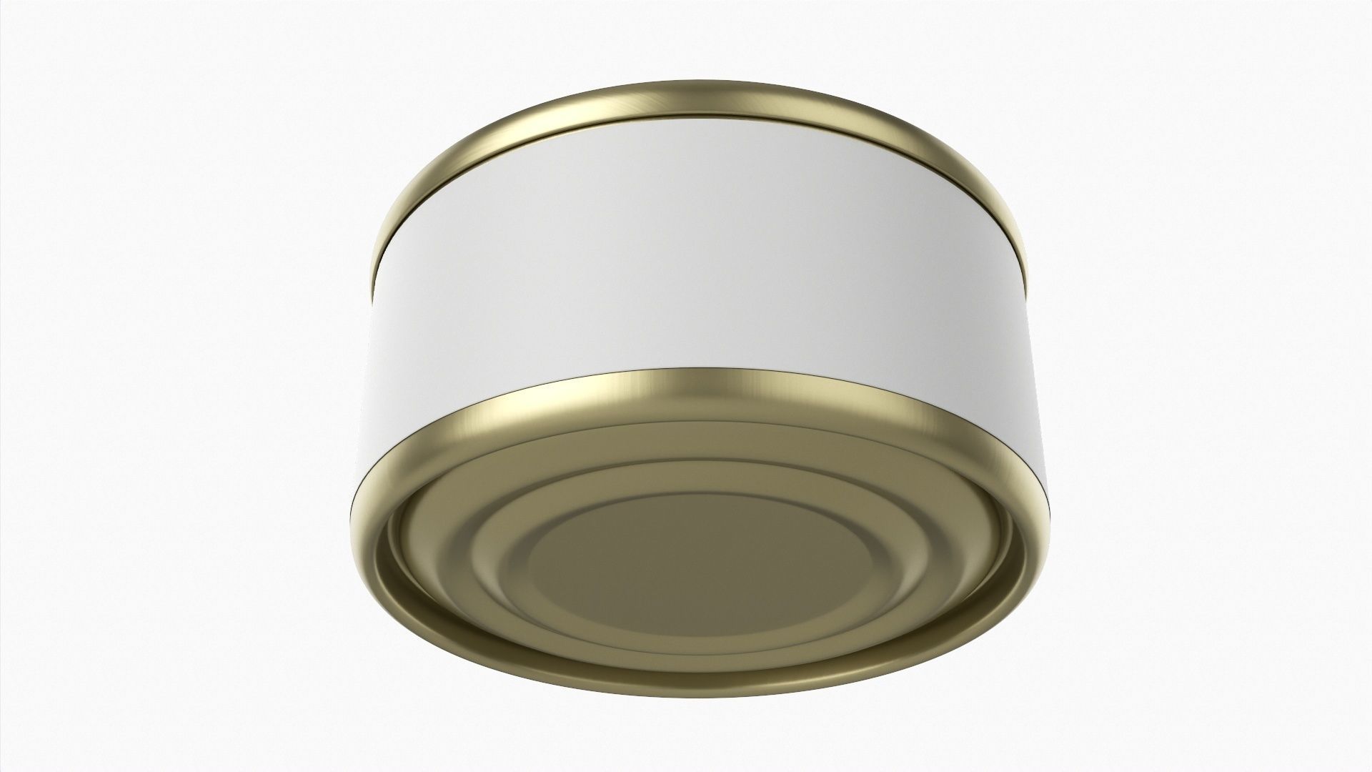 Canned food round metal tin aluminum can 013 3D model_2