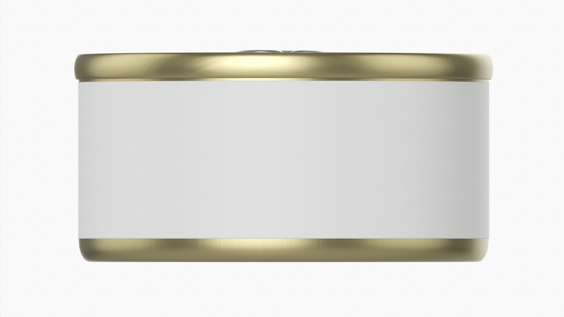 Canned food round metal tin aluminum can 013 3D model_3