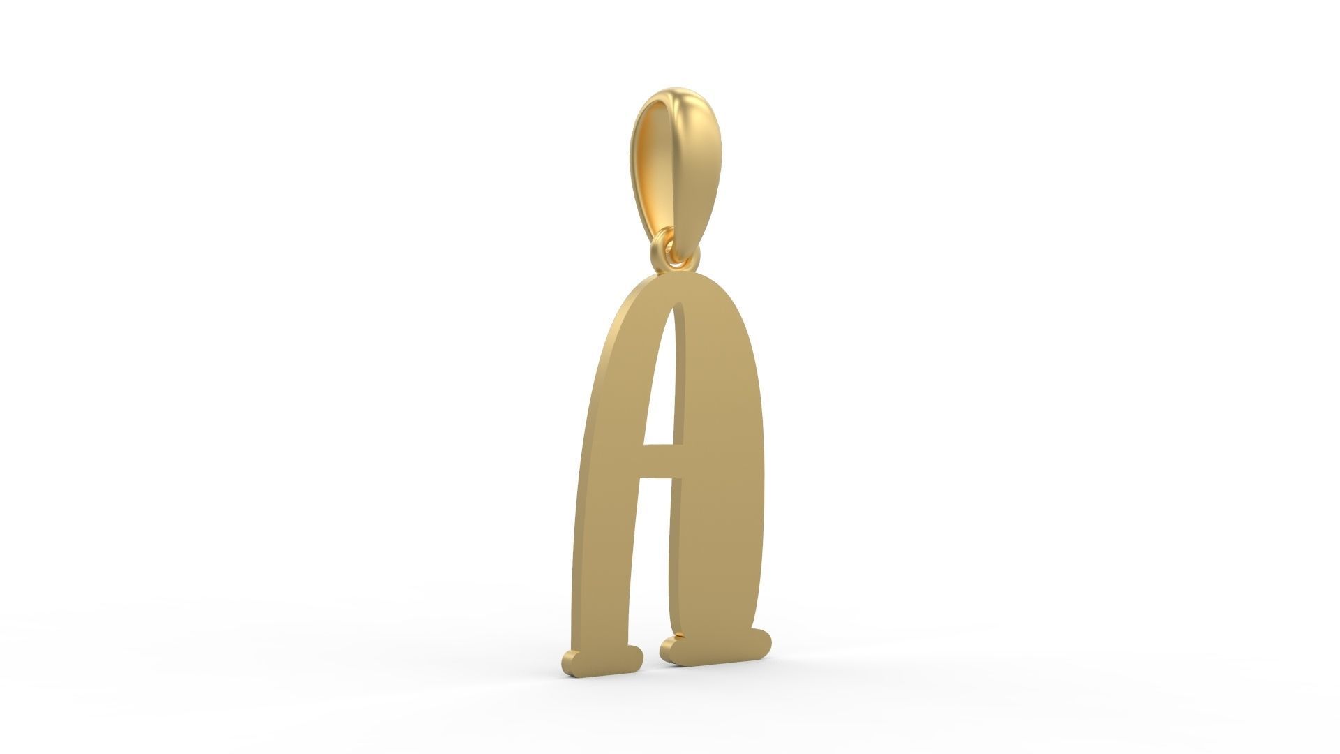 Initial Letters Pendant Funny Gang A 3D print model_3