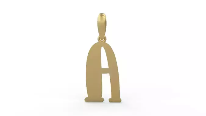 Initial Letters Pendant Funny Gang A