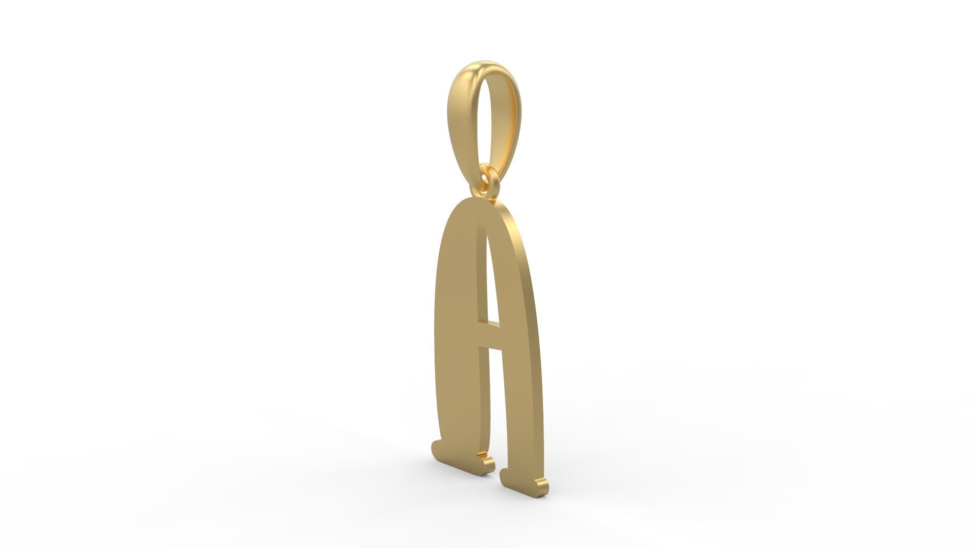 Initial Letters Pendant Funny Gang A 3D print model_1