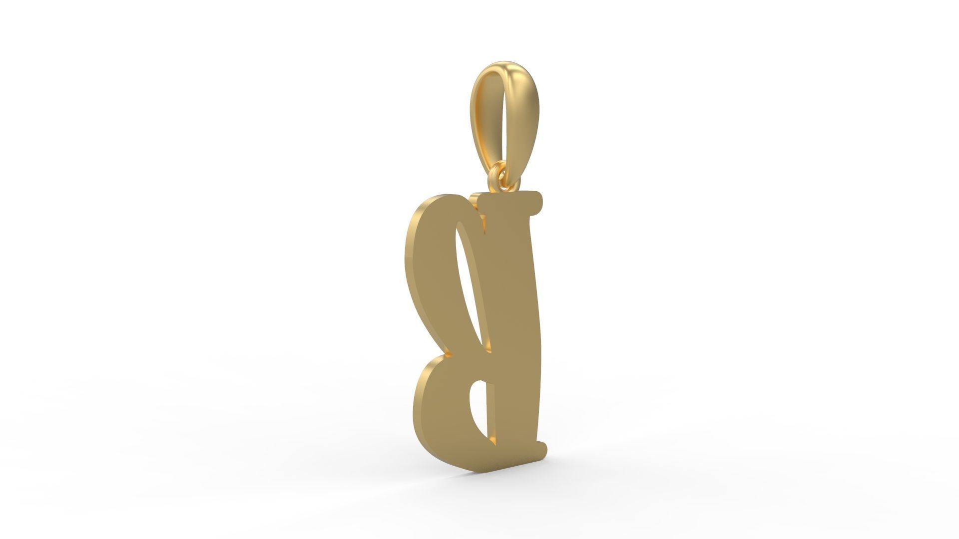 Initial Letters Pendant Funny Gang B 3D print model_3