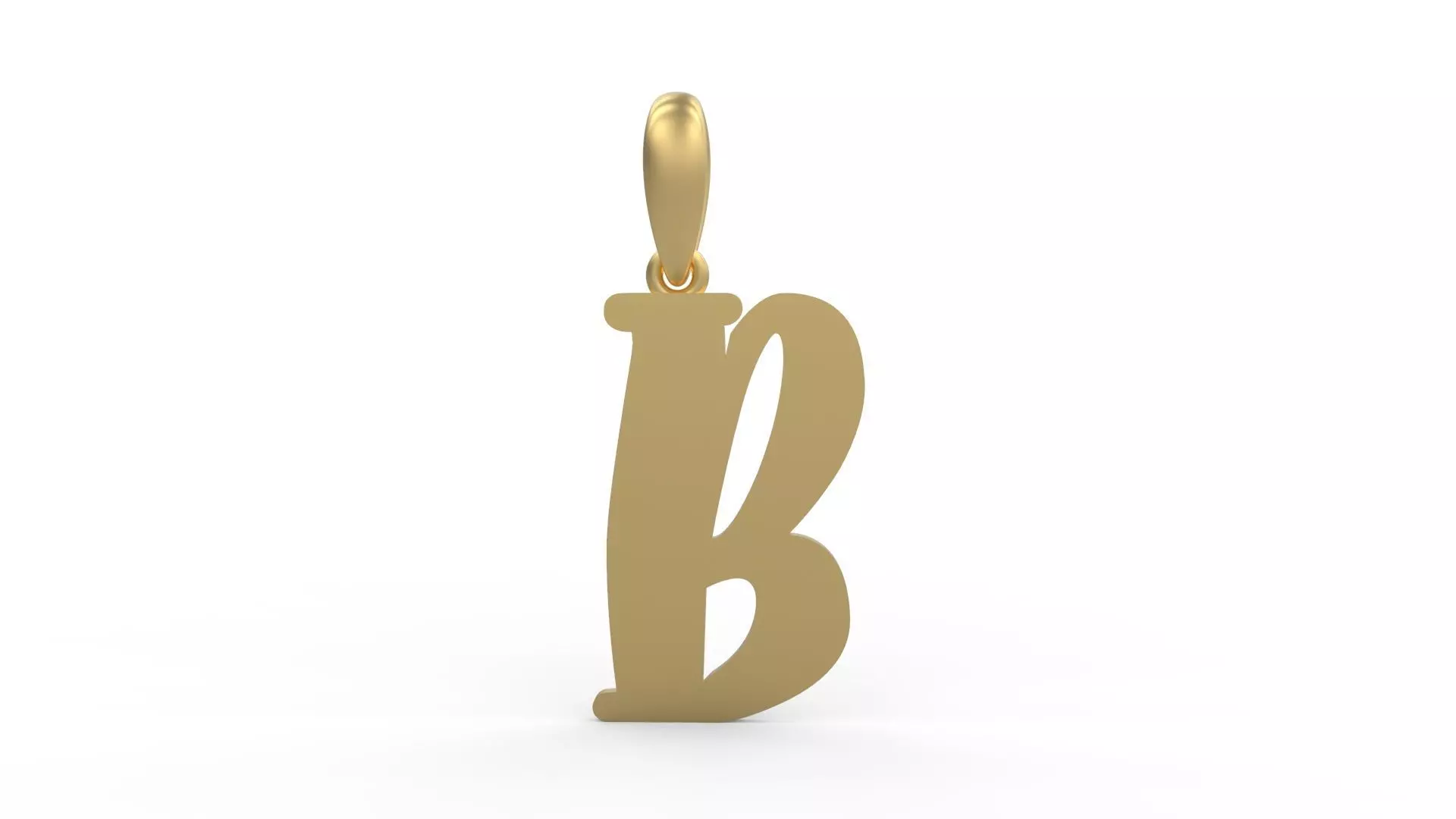 Initial Letters Pendant Funny Gang B 3D print model_0