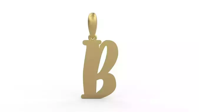 Initial Letters Pendant Funny Gang B