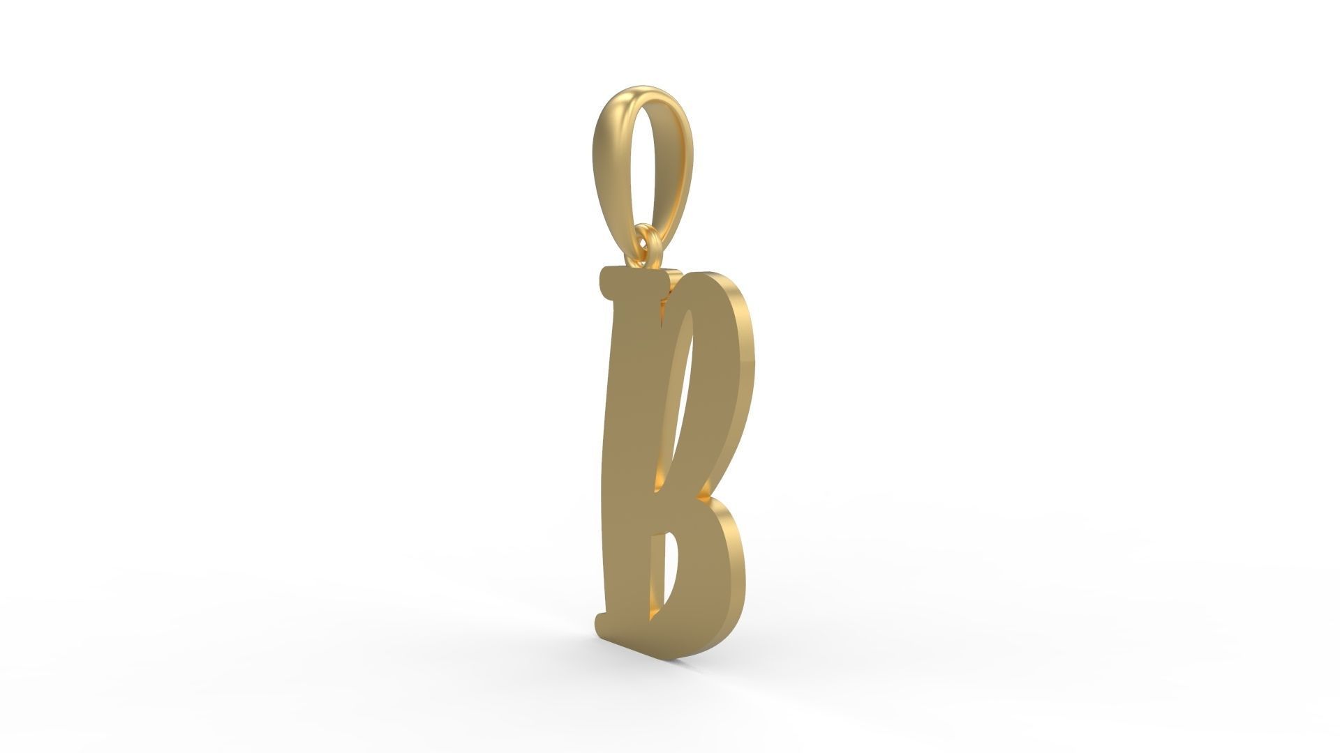 Initial Letters Pendant Funny Gang B 3D print model_1