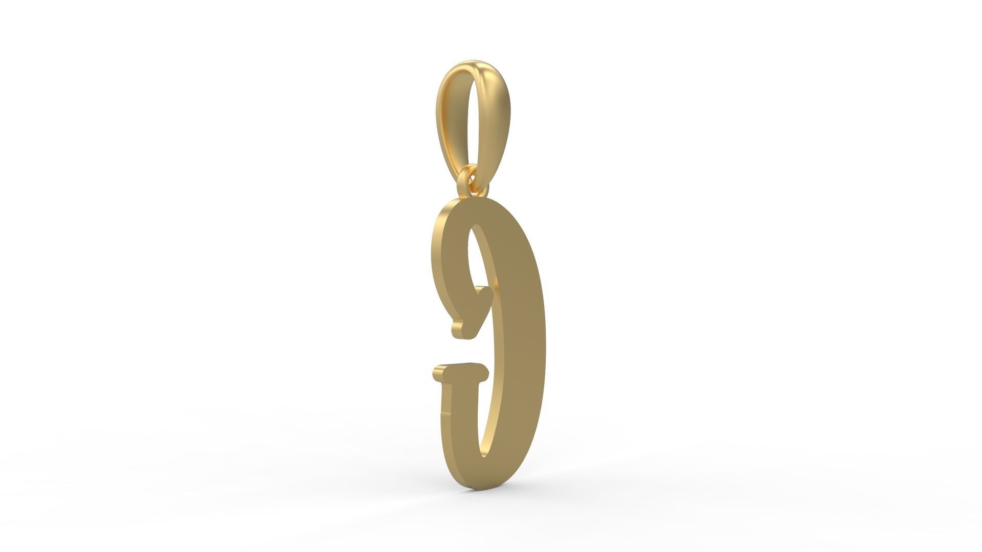 Initial Letters Pendant Funny Gang C 3D print model_3