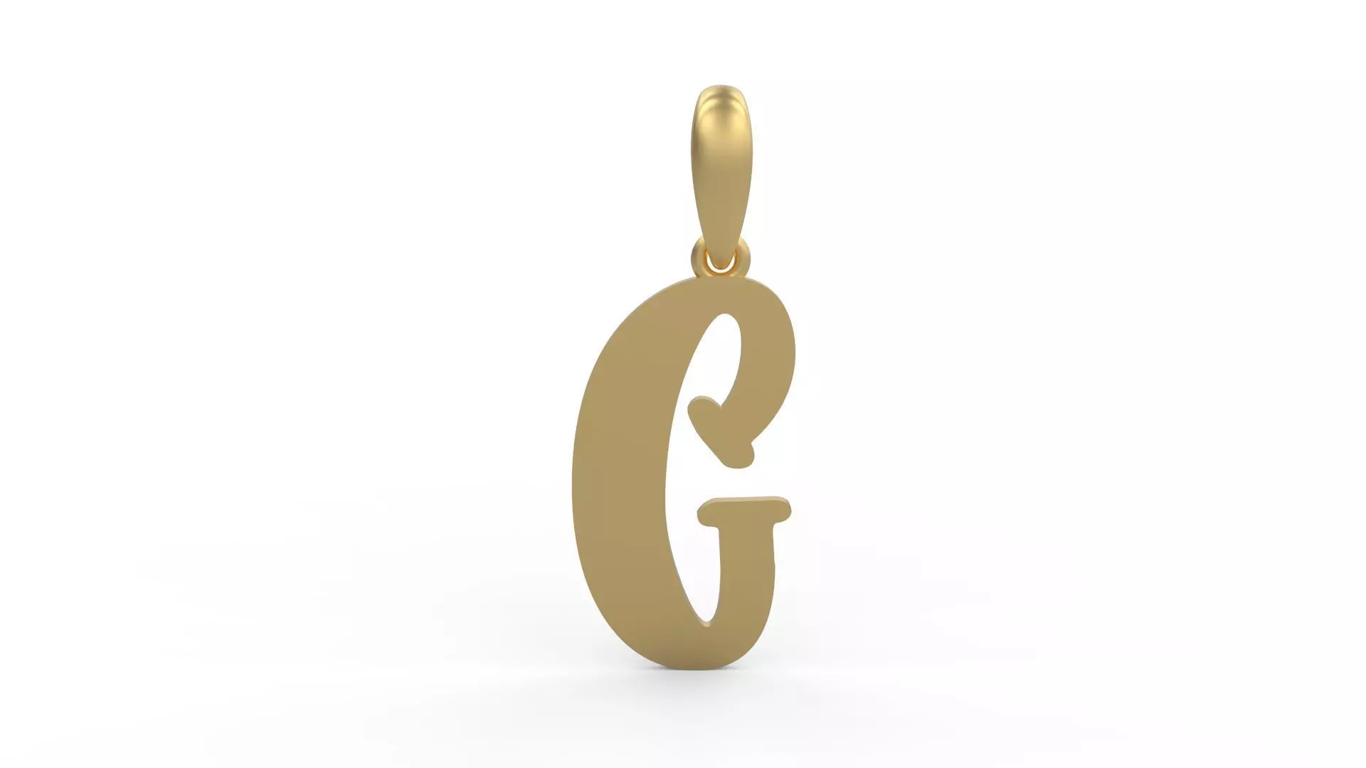 Initial Letters Pendant Funny Gang C 3D print model_0