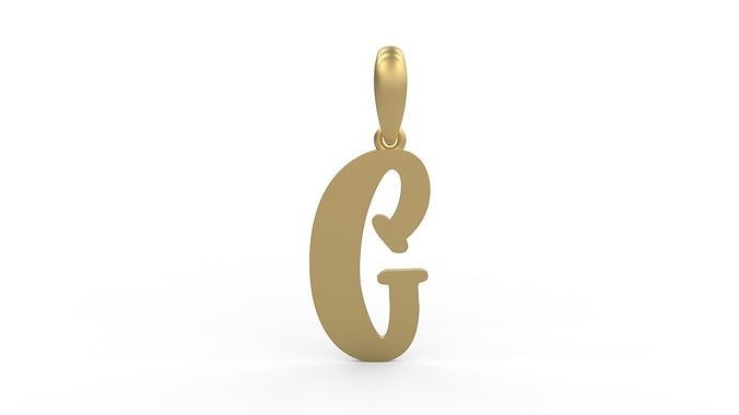 Initial Letters Pendant Funny Gang C 3D print model