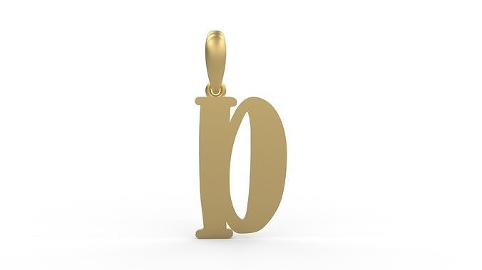 Initial Letters Pendant Funny Gang D 3D print model