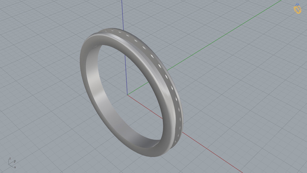 Woman Ring 03 3D print model_11