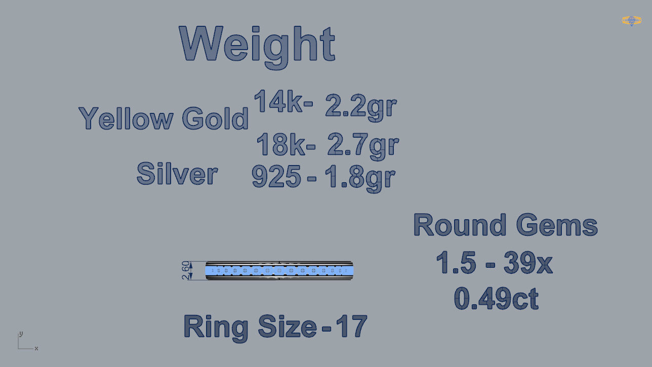 Woman Ring 03 3D print model_4