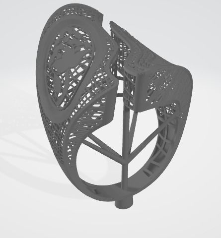 10 PCS STONES RING COLLECTION-R04 3D print model_12