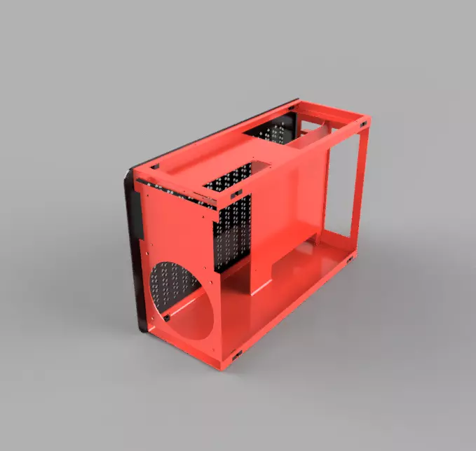 Mini ITX Case 3D print model_0