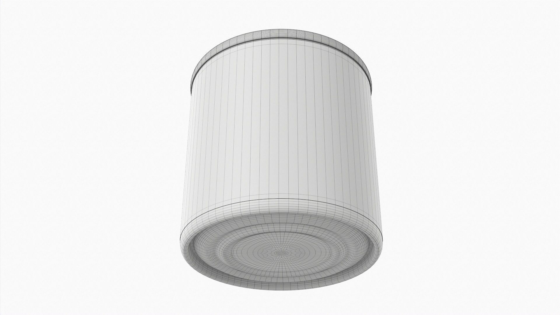 Canned food round metal tin aluminum can 014 3D model_7