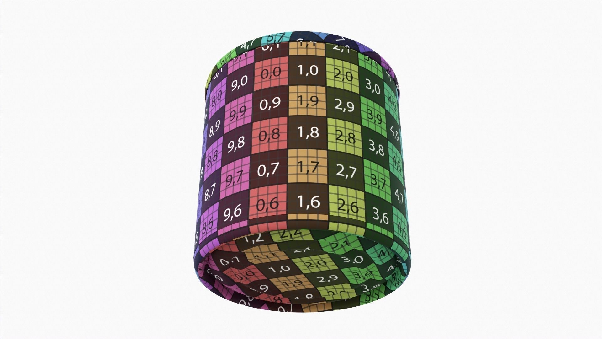 Canned food round metal tin aluminum can 014 3D model_12