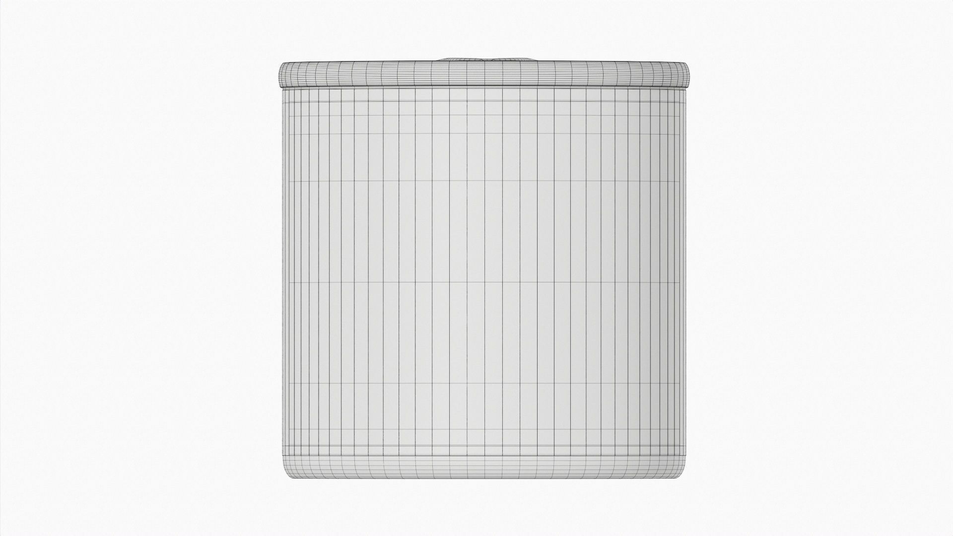 Canned food round metal tin aluminum can 014 3D model_8