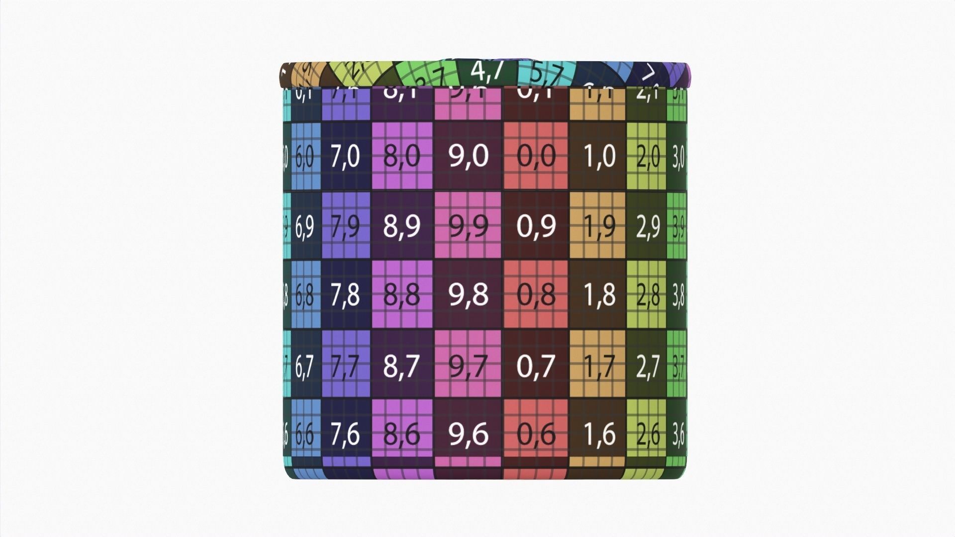 Canned food round metal tin aluminum can 014 3D model_13