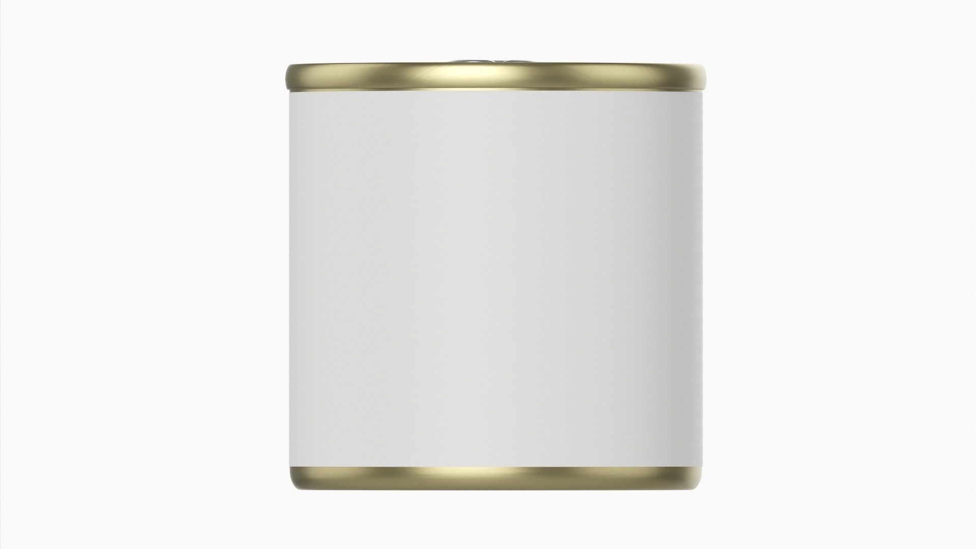 Canned food round metal tin aluminum can 014 3D model_3
