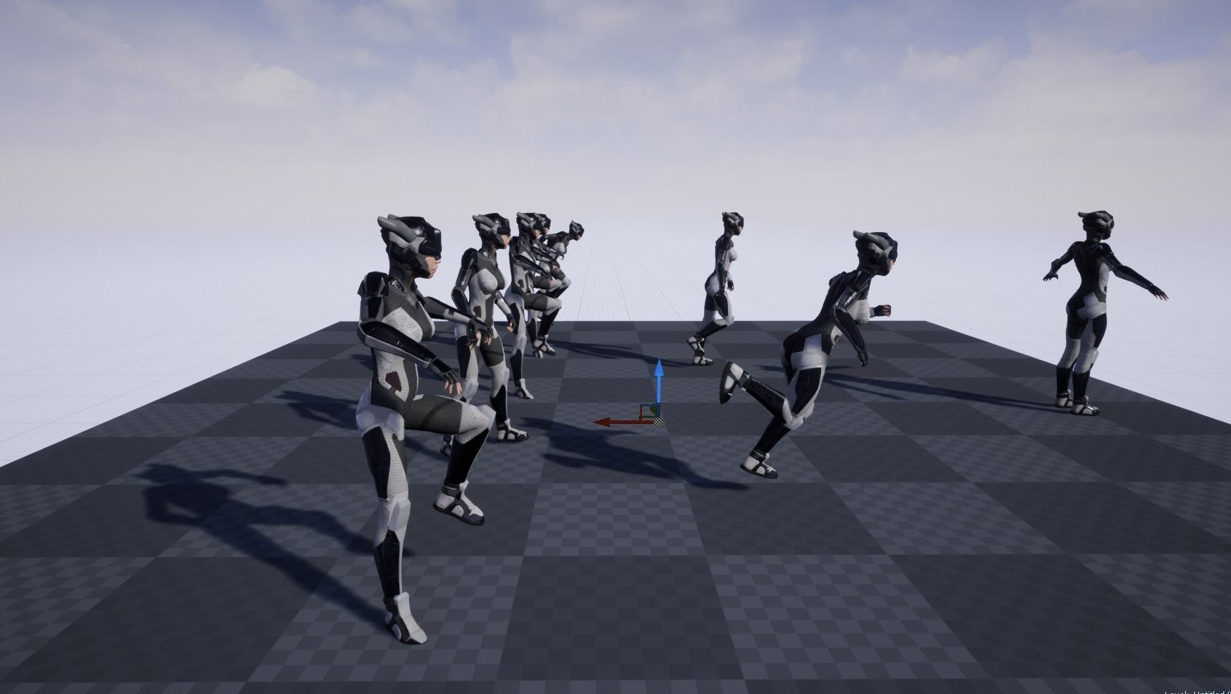 girl sci fi Low-poly 3D model_5