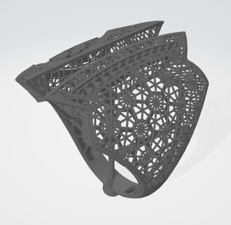 10 PCS STONES RING COLLECTION-R08 3D print model_4