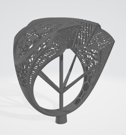 10 PCS STONES RING COLLECTION-R08 3D print model_6