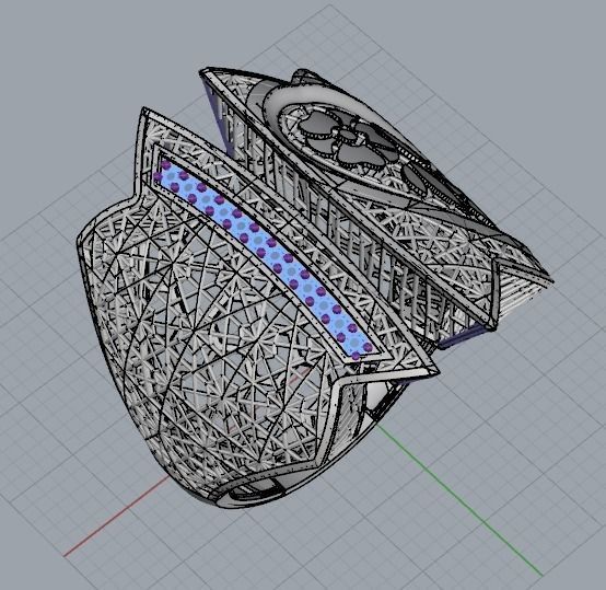 10 PCS STONES RING COLLECTION-R08 3D print model_13