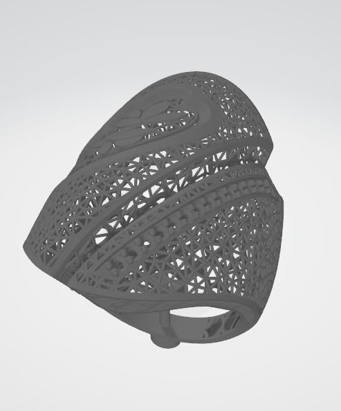 10 PCS STONES RING COLLECTION-R09 3D print model_2