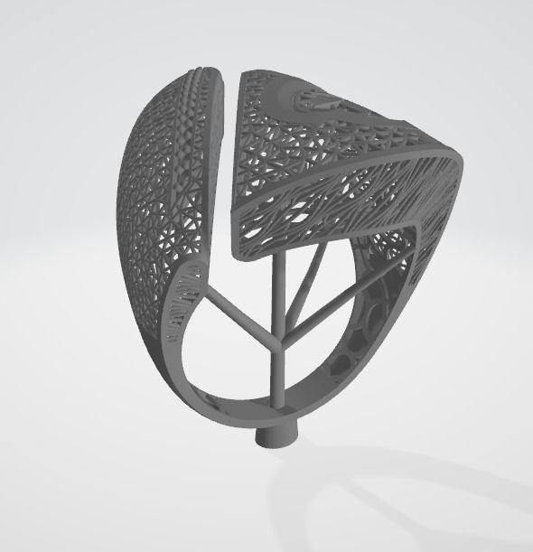 10 PCS STONES RING COLLECTION-R09 3D print model_5