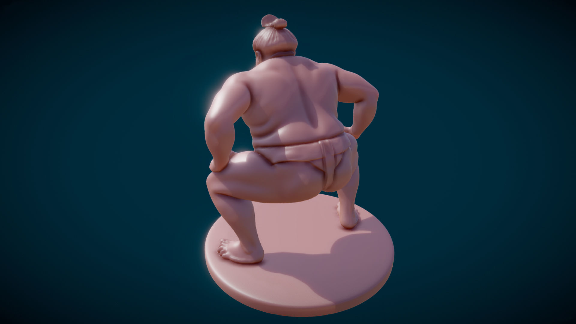 Sumo Wrestler 3D model_1