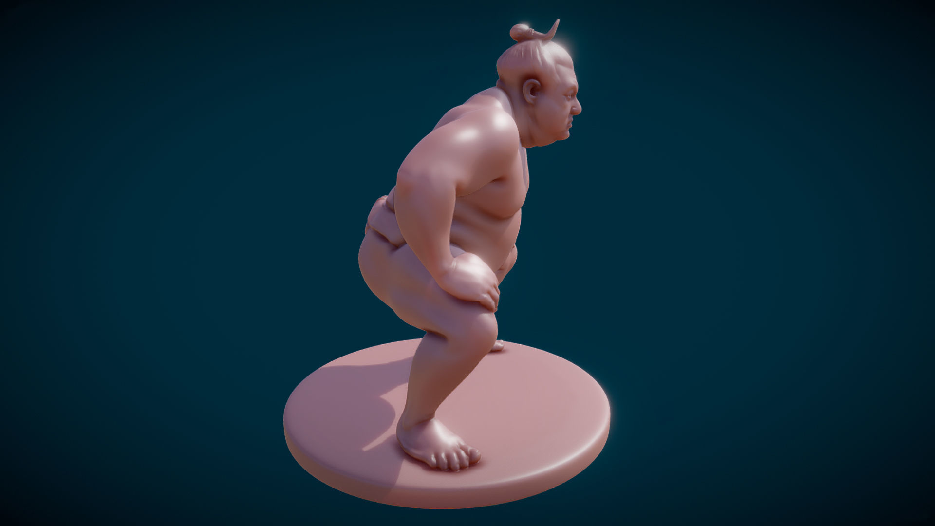 Sumo Wrestler 3D model_3