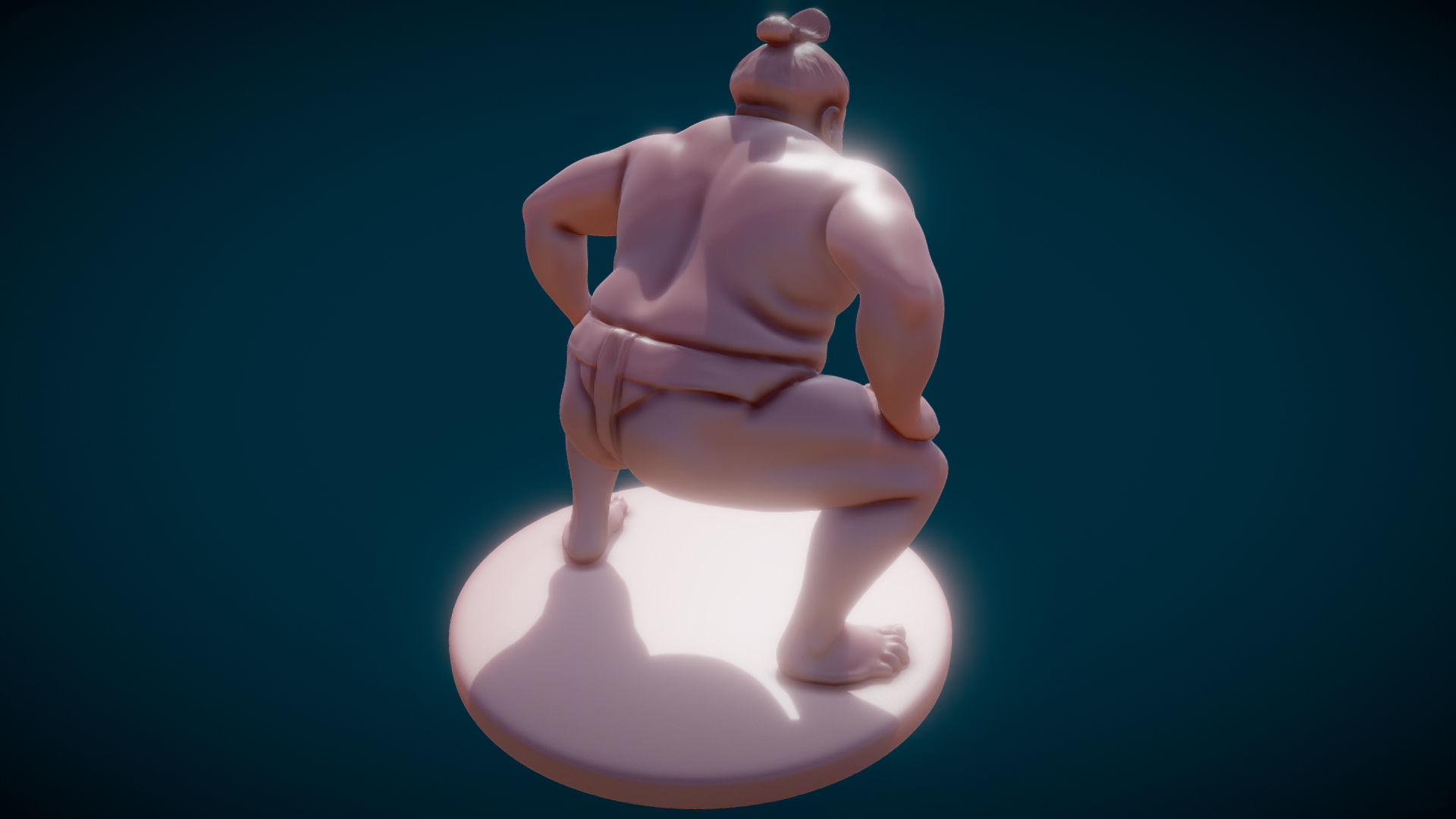 Sumo Wrestler 3D model_2