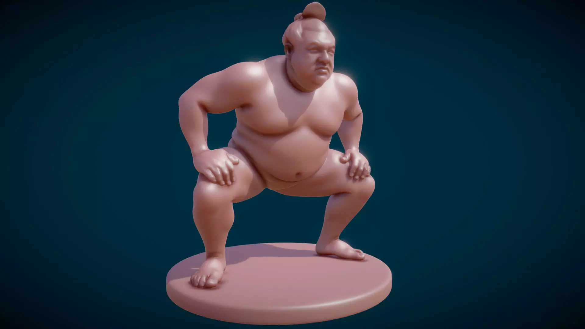 Sumo Wrestler 3D model_0