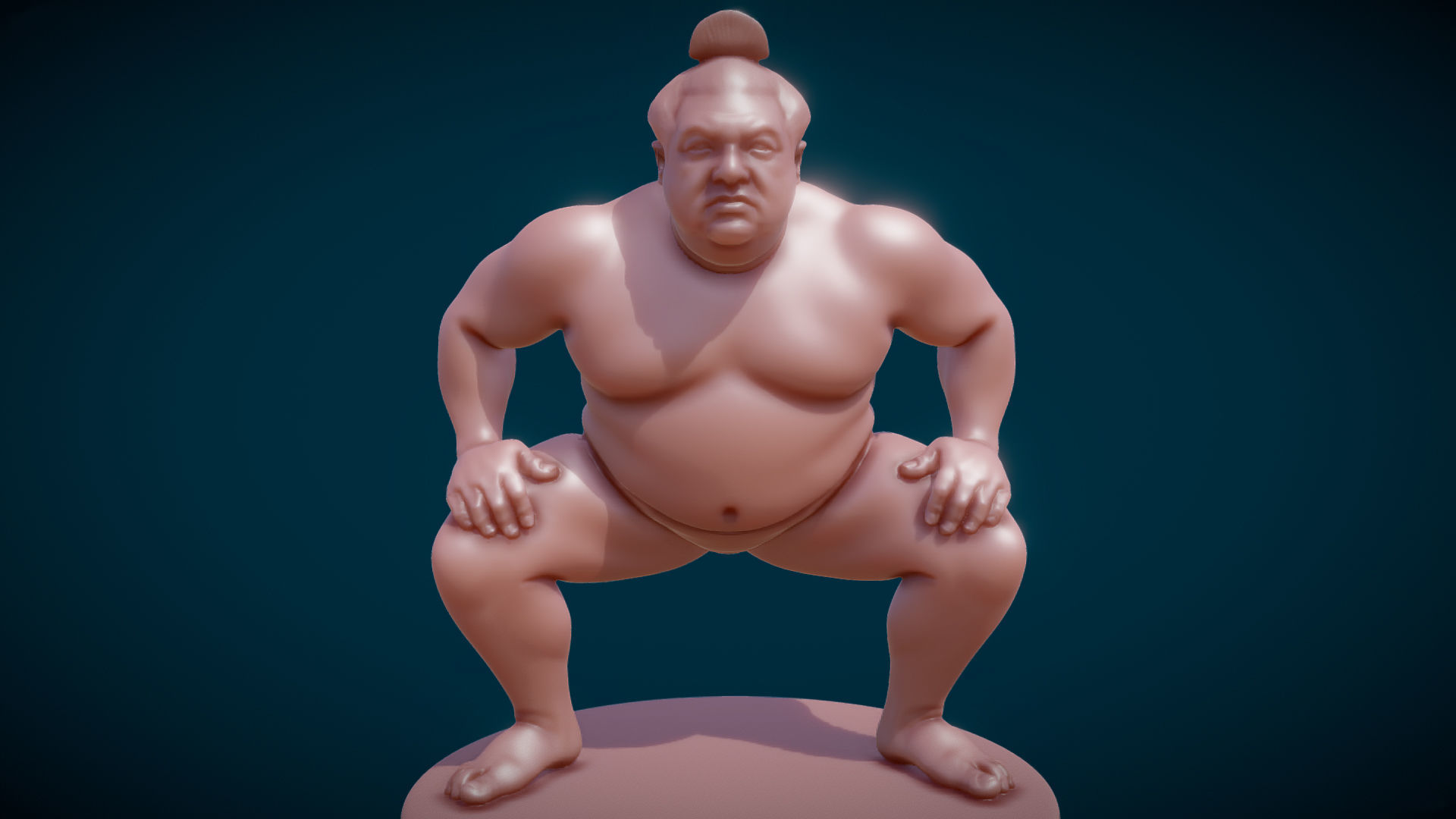 Sumo Wrestler 3D model_4