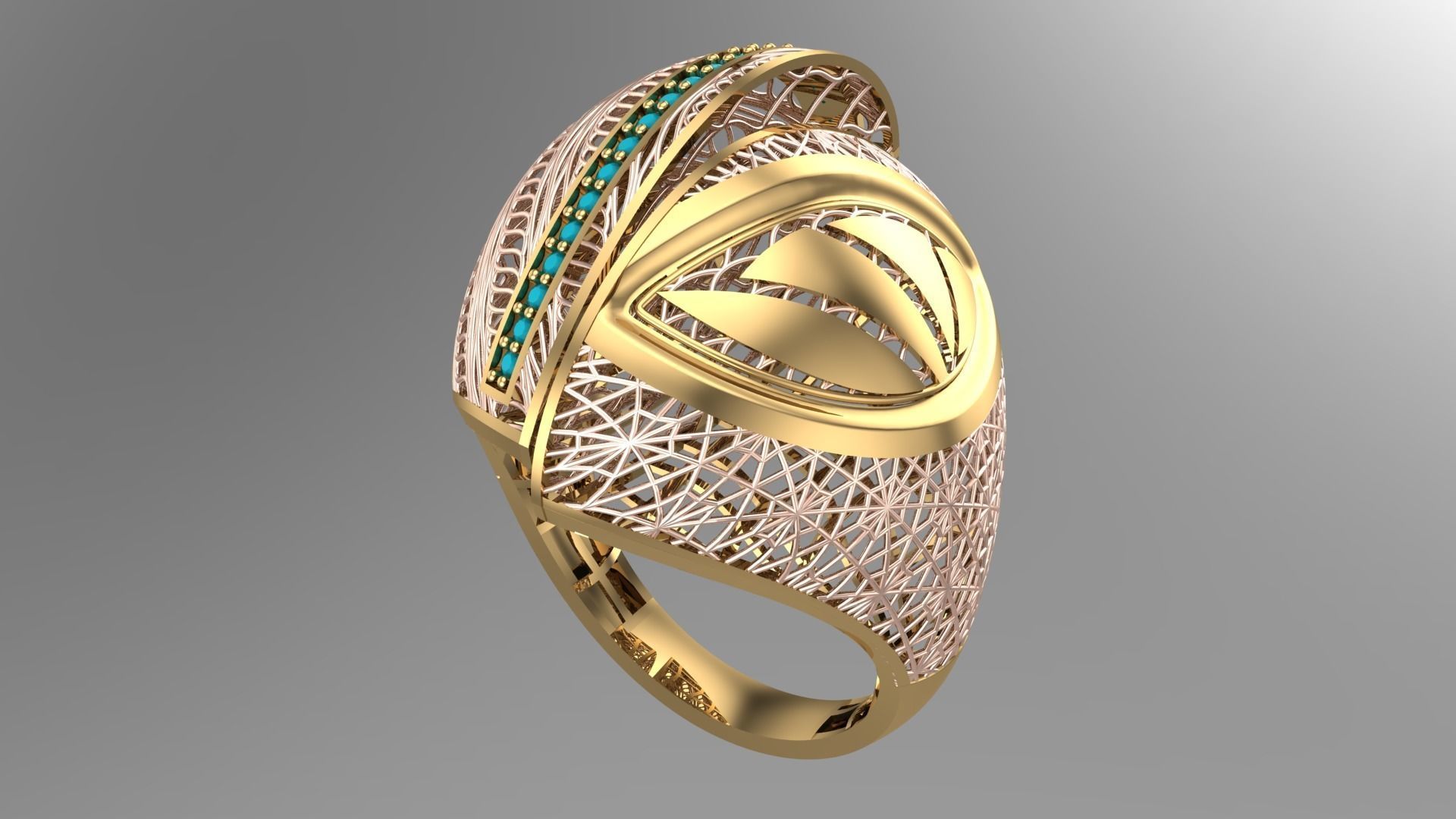 10 PIECES STONE RING COLLECTION LOTS SALE 3D print model_21