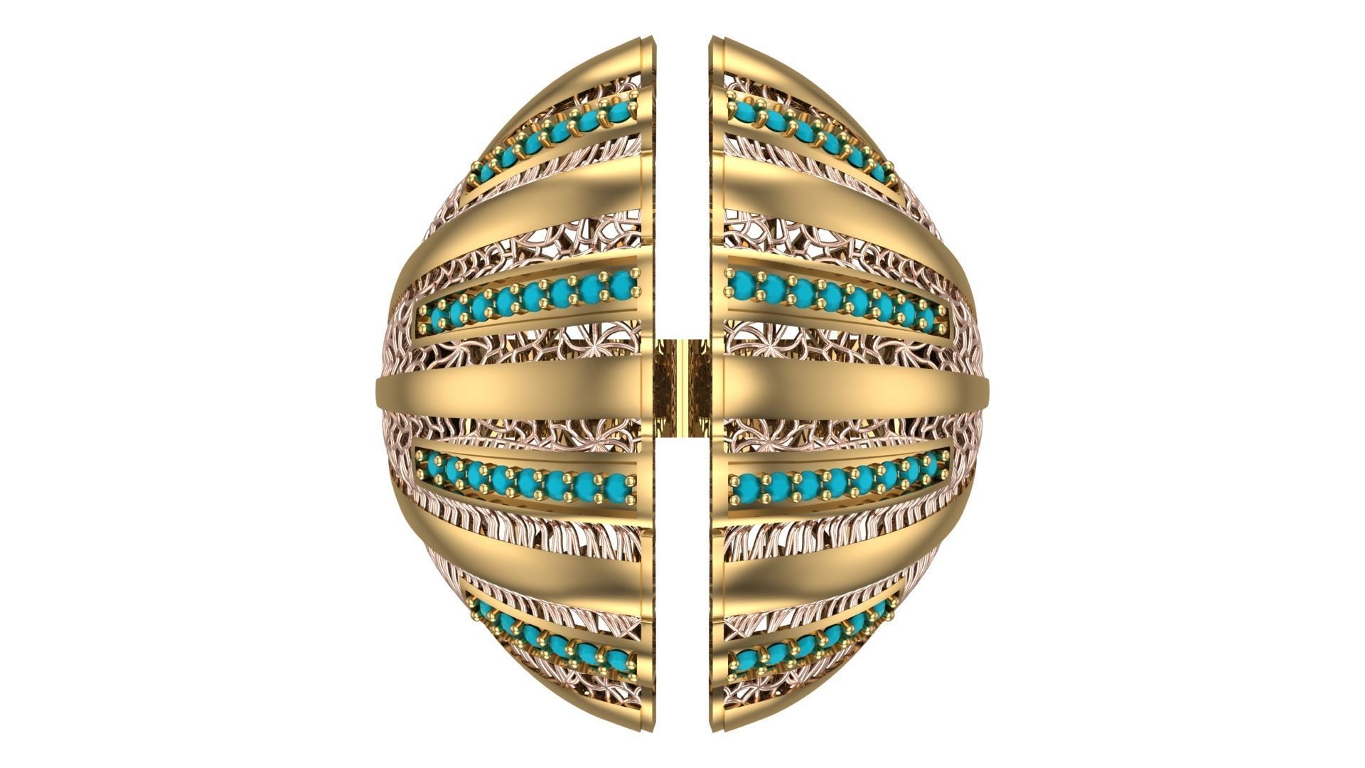 10 PIECES STONE RING COLLECTION LOTS SALE 3D print model_4