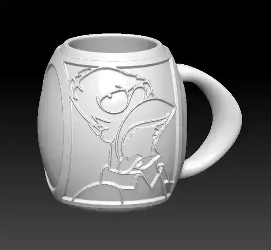 Homer Simpson Mug 3D