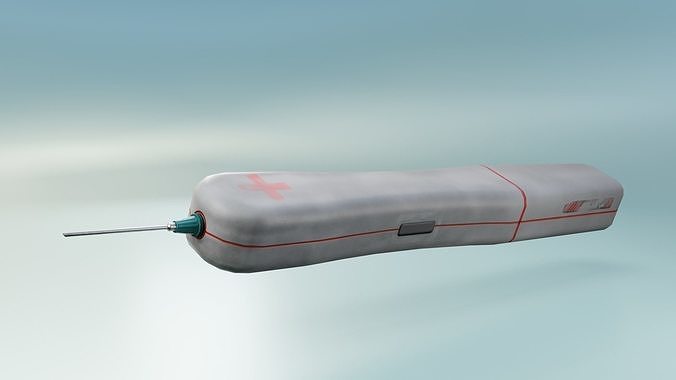 Sci-fi syringe Low-poly 3D model