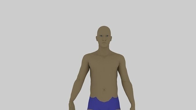 Animated man 3D model