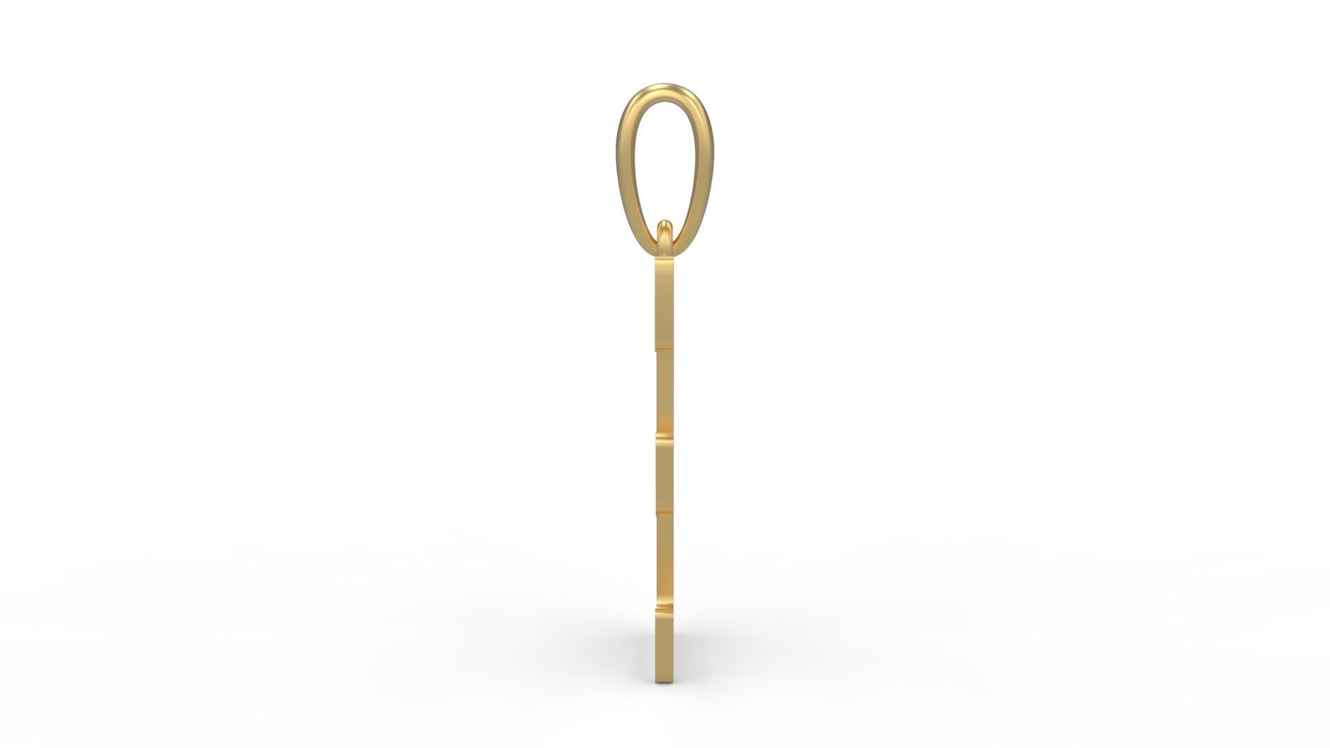 Initial Letters Pendant Funny Gang E 3D print model_2