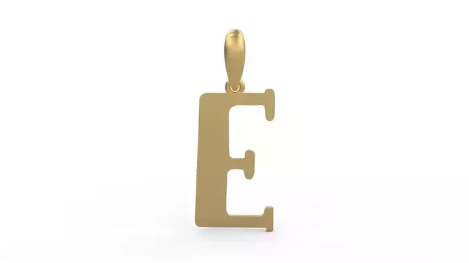 Initial Letters Pendant Funny Gang E